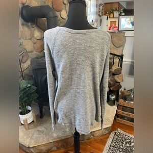 Lucky Brand Gray Crewneck Sweater